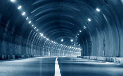 Un túnel resbaladizo por filtraciones de agua
